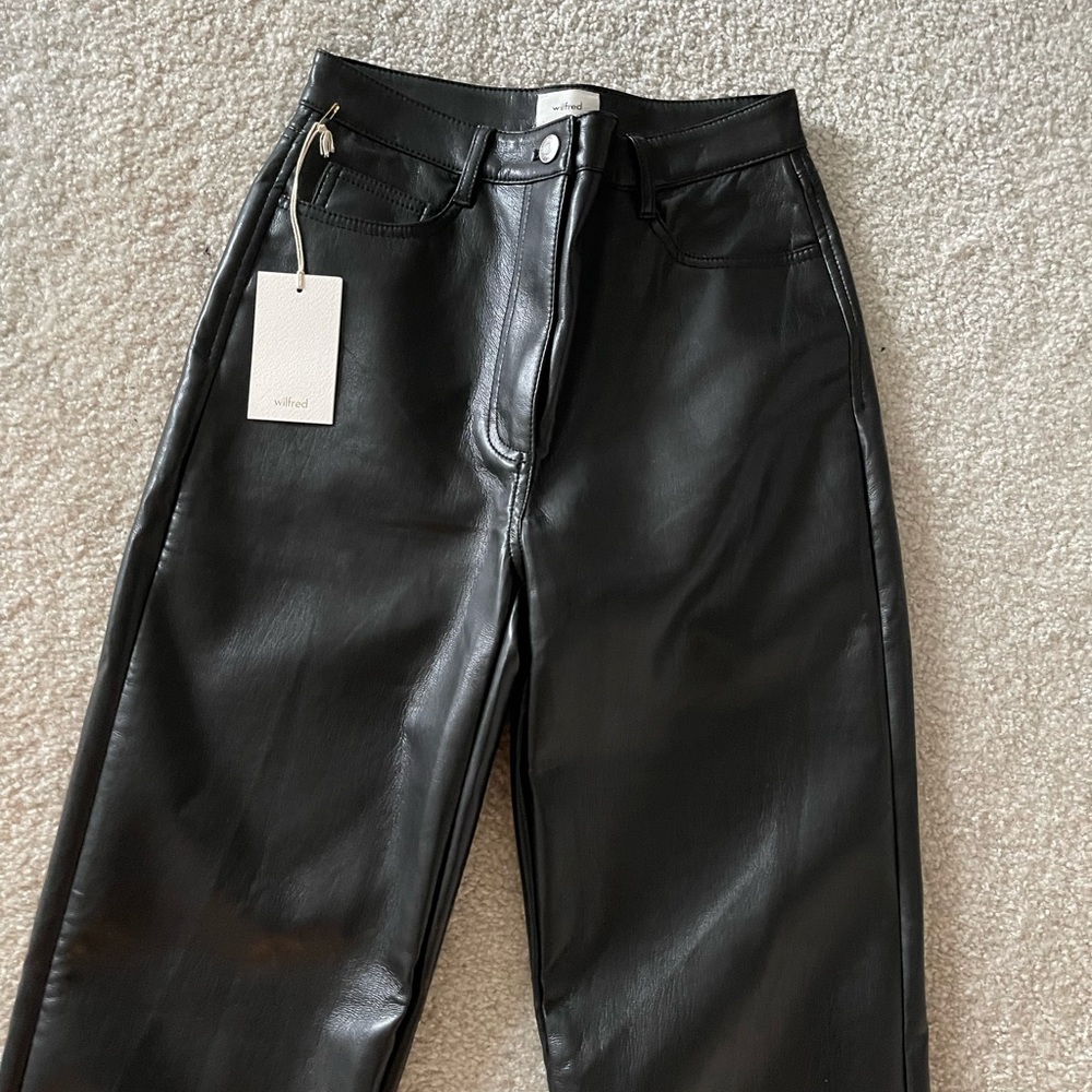Brand new Aritzia Wilfred leather pants